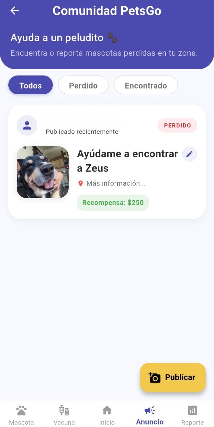 Comunidad PetsGo